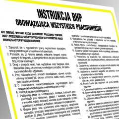 Instrukcja - przepisy BHP przy pracy z kwasami