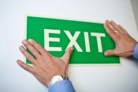 EXIT sign made in SYSTEM TD  ®