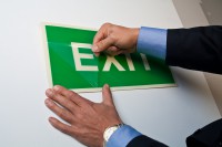 EXIT sign made in SYSTEM TD ® - protection front foil