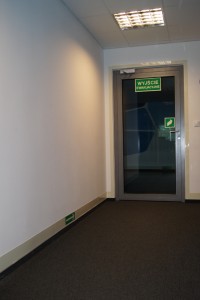 Office room markings – Low Location Lighting signs LLL