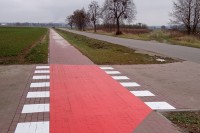 Malowanie poziome- przejście dla pieszych i dla rowerów