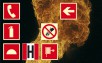 Photoluminescent fire protection signs