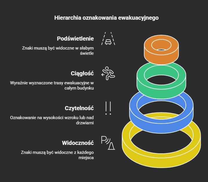 oznakowanie ewakuacyjne jak powinno wyglądać