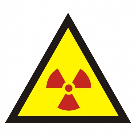 Znak bezpieczeństwa - Ostrzeżenie przed substancjami promieniotwórczymi