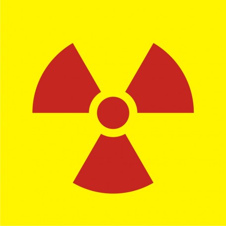 Znak bezpieczeństwa - Znak ostrzegawczy do oznakowania opakowania bezpośredniego otwartego źródła promieniowania