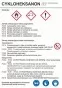 Знак безпеки - Циклогексанон