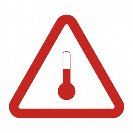 Znak bezpieczeństwa - Oznakowanie dla materiałów o podwyższonej temperaturze