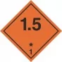 Explosive substances and articles. Subclass 1.5