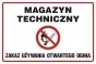 Знак - Технічний склад. Заборона відкритого вогню