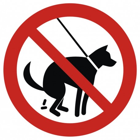 Znak - Zakaz wyprowadzania psów 1