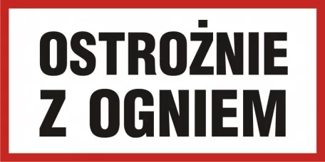Знак - Обережно з вогнем
