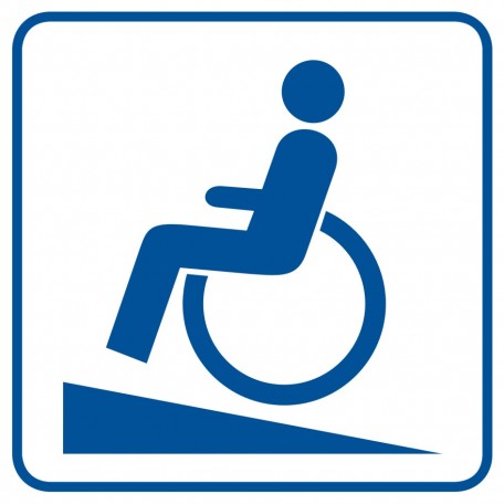 Znak - Podjazd dla inwalidów