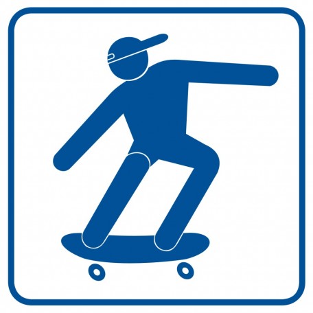 Skateboardfahren erlaubt