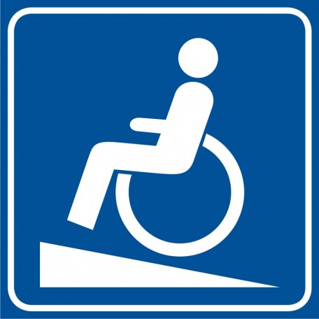 Znak - Podjazd dla niepełnosprawnych
