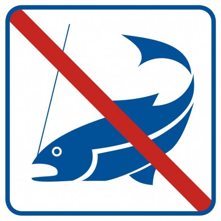 Znak - Zakaz łowienia ryb