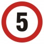 Znak - Ograniczenie prędkości 5
