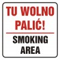 Znak - Tu wolno palić! Smoking area