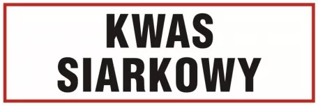 Znak - Kwas siarkowy