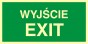 Znak ewakuacyjny - Wyjście exit