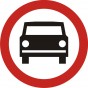 Verbot für Kraftfahrzeuge (Kfz) (außer Krafträder ohne Beiwagen)