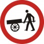 Zakaz wjazdu wózków ręcznych