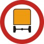No vehicles with hazardous materials