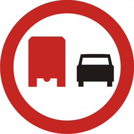 Überholen für Lkw verboten