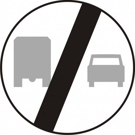 End of overtaking by trucks