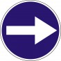Turn right before the sign