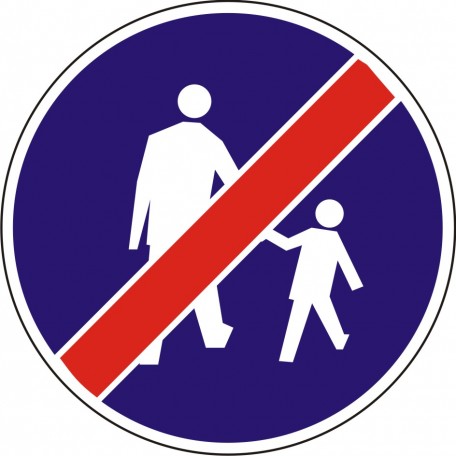 End of pedestrian route
