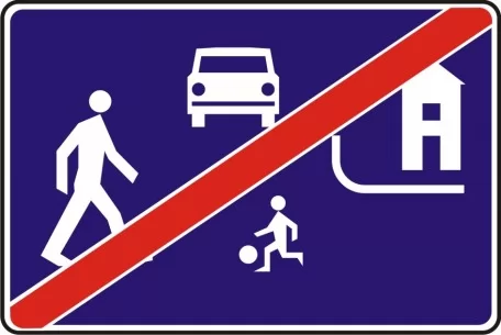 Koniec strefy zamieszkania