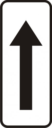 Plate indicating beginning of the waiting and stopping prohibition