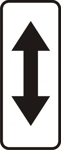 Plate indicating  continuation of waiting or stopping prohibition