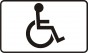 Plate informing about a place dedicated for a vehicle of a handicapped person with decreased physical capableness