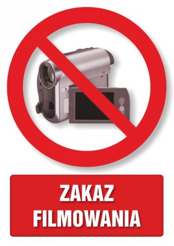 Znak - Zakaz filmowania