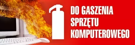 Znak - Gaśnica do gaszenia sprzętu komputerowego
