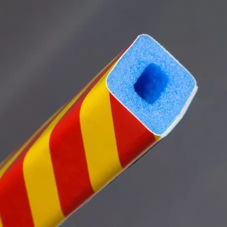 Warnung Schutzprofil schwarz-gelb