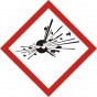 Znak bezpieczeństwa - Produkt wybuchowy - znak piktogram GHS 01 CLP
