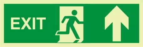 Ausgang; Mensch läuft; Pfeil nach oben