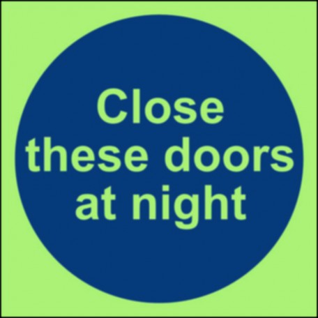 Close these door at night