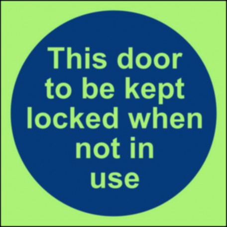 Diese Tür geschlossen halten, wenn nicht benutzt