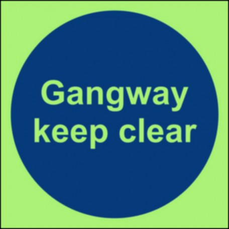 Gangway keep clear