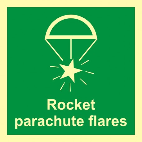 Znak morski - Rakieta spadochronowa