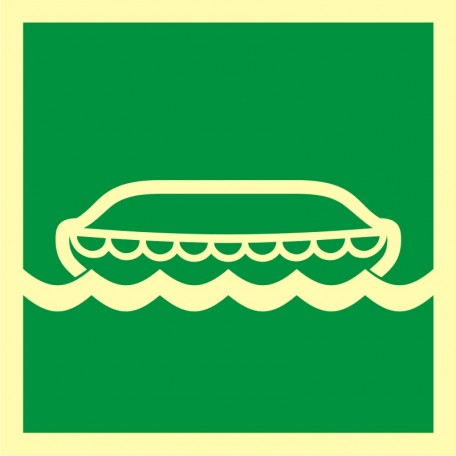 Znak morski - Łódź ratunkowa