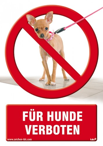Für Hunde verboten