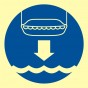 Rettungsboot zu Wasser lassen