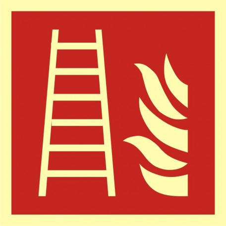 Znak przeciwpożarowy - Drabina pożarowa