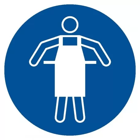 Schutzschürze benutzen