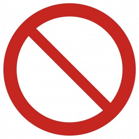Znak BHP - Ogólny znak zakazu