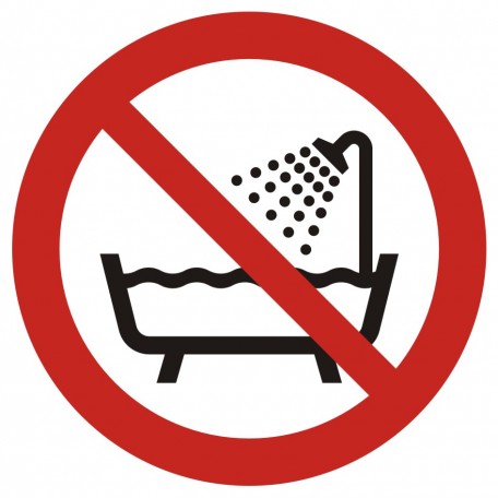 Do not use this device in a bathtub, shower or water-filled reservoir
